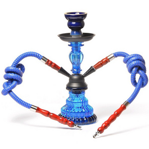 Portable Caged Hookah Shisha Classic Maya Two Hose Hookah with Cage