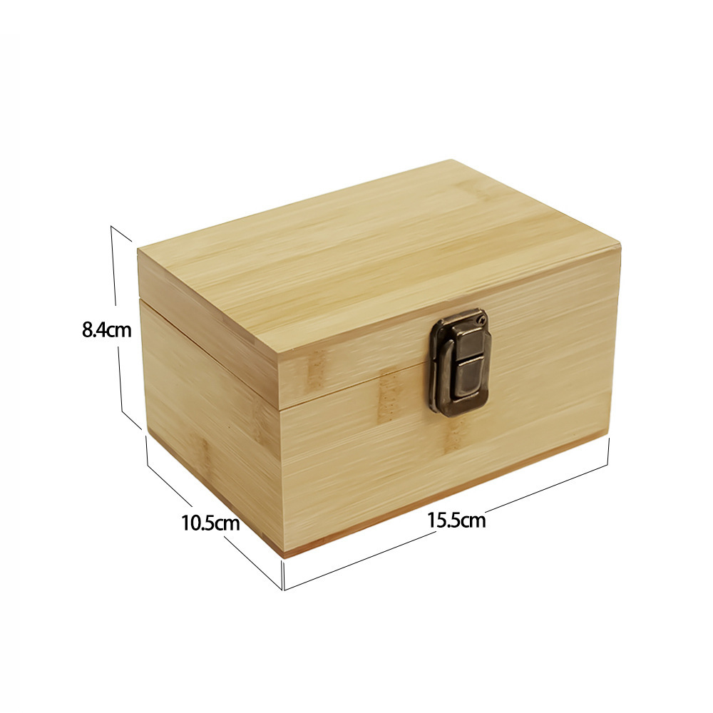 Wooden Dry Herb Stash Box Smell Proof Container Smoking Accessories Jar Set Wood Stash Box