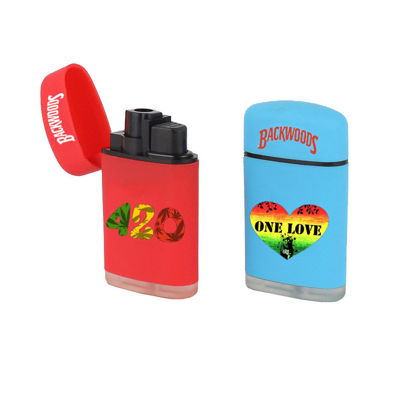 Custom Logo Cool Design Butane Gas Refillable Creative Cigarette Cigars Smoking Torch Jet Lighter