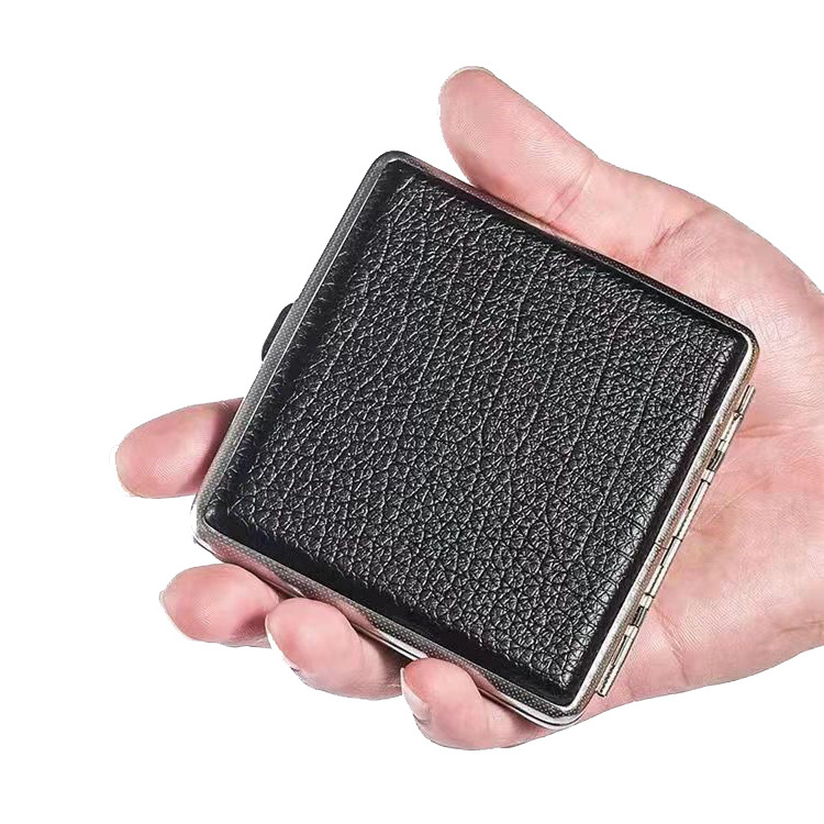 Custom Cigarette Case 20 Pieces Portable Automatic Leather Cigarette Case