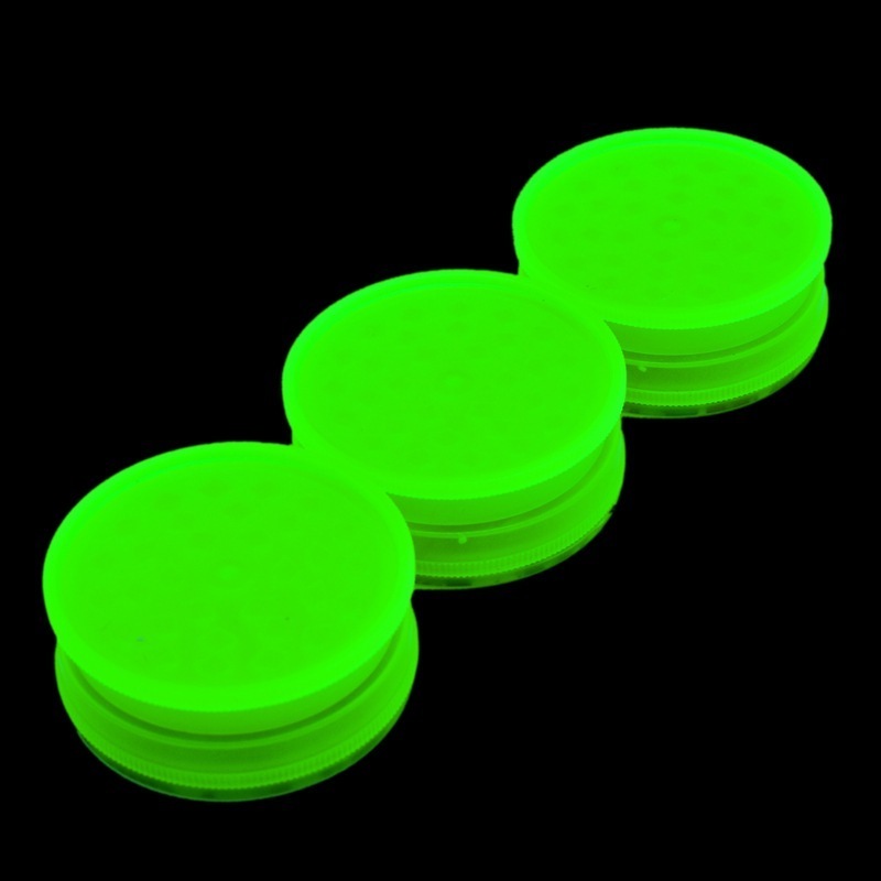 60MM Glow in the Dark Plastic Herb Grinder Smoking Accessories Smoke Shop Supplies Tobacco Crusher Grinder