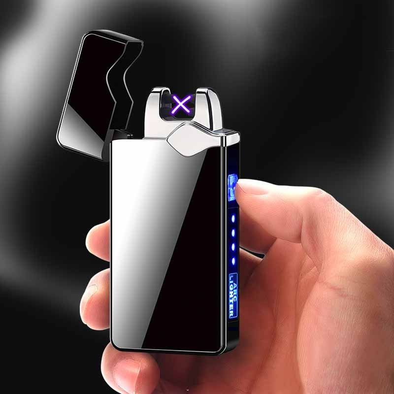 Wholesale Plasma ARC Lighter USB Charging Electronic Metal Creative Cool Smoking Cigarette Lighter