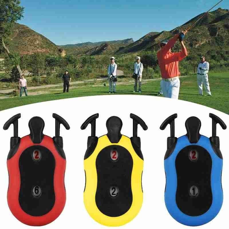 Portable Golf Counter Mini Hand Held Counter Training Counting Golf Scorer Stroke Shot Putt Score Keychain