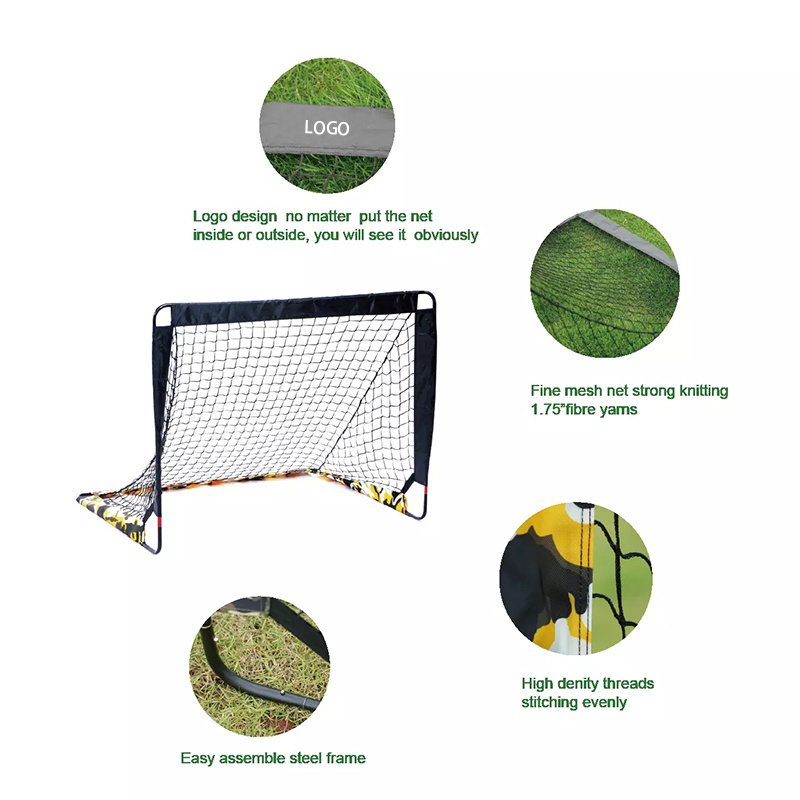 140cm Mini pop up folding portable football soccer goals