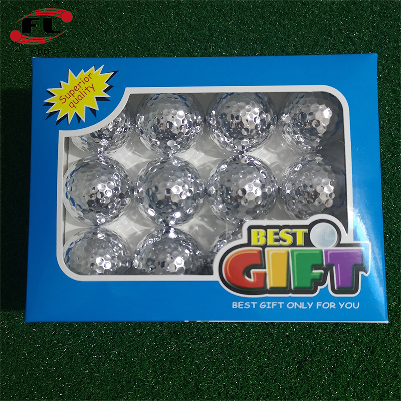 Wholesale golf ball golf gold small ball plating golf practice ball stock