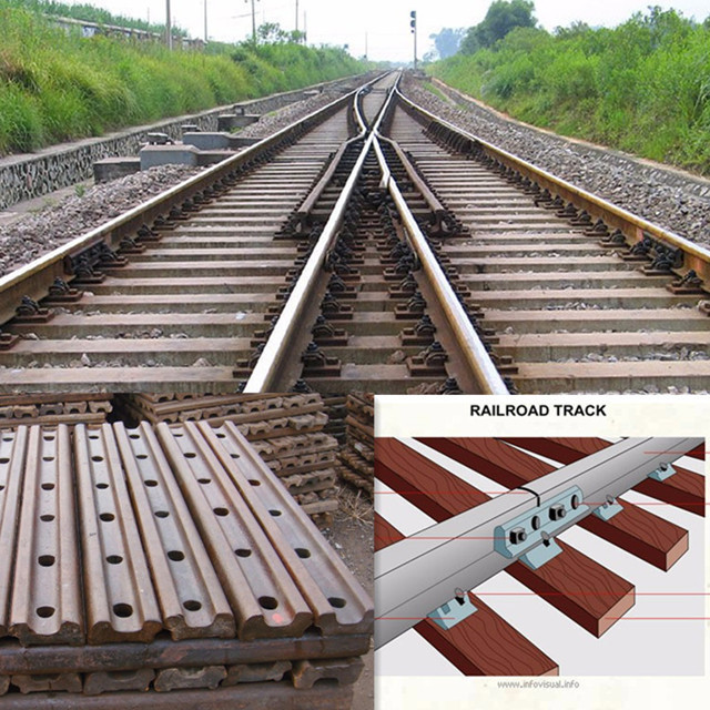 9kg steel rail connect fish plate/ joint bar