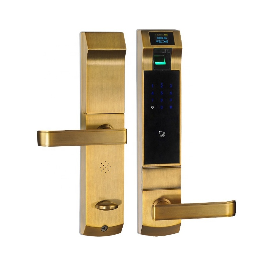 high class child proof security handle keyless cylindrical zinc alloy guard against theft padlock smart door lock