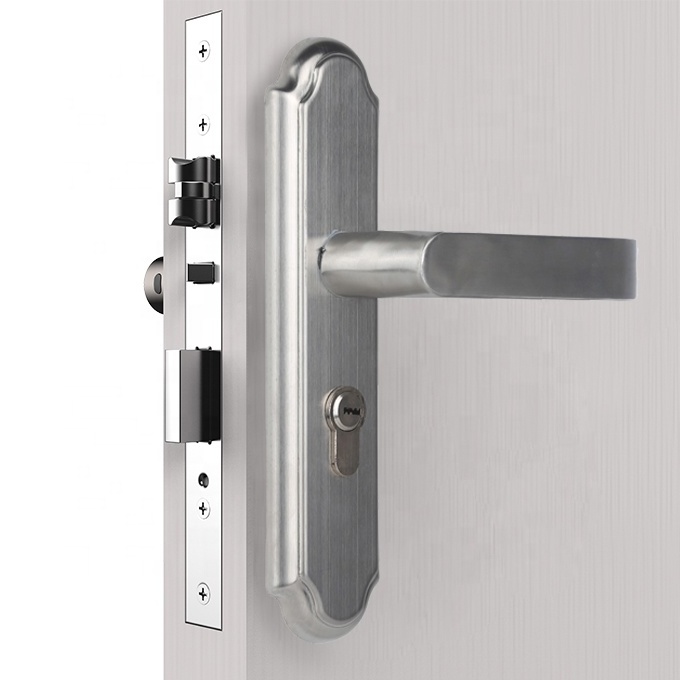 Stainless Steel Entry Privacy Passage Hotel Round Deadbolt Handle Door Lock With Key