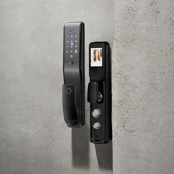 Reasonable Price Mortise Security System Tuya Fingerprint Smart  Lock Password Lock With Camera Electric Digital Biometric Lock