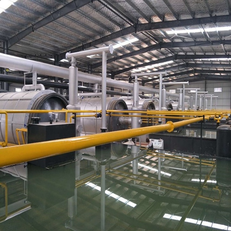 Semi-continuous used tire to oil machine plant used tire rubber recycle plant waste rubber to oil made in Henan Shangqiu