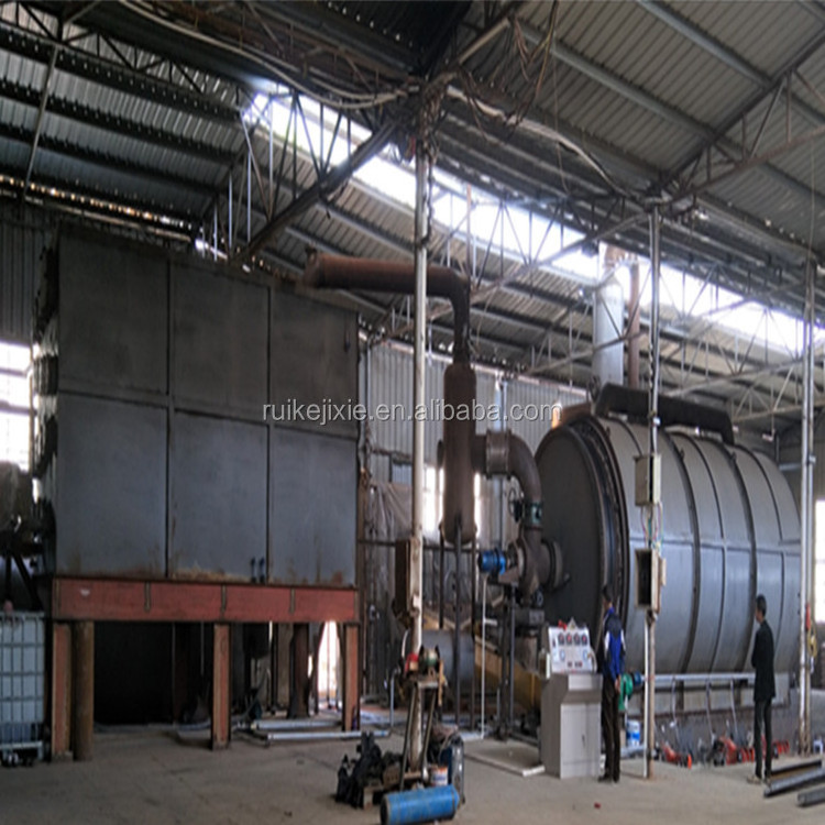 Factory price used tires making diesel machine or used tires recycle diesel plant