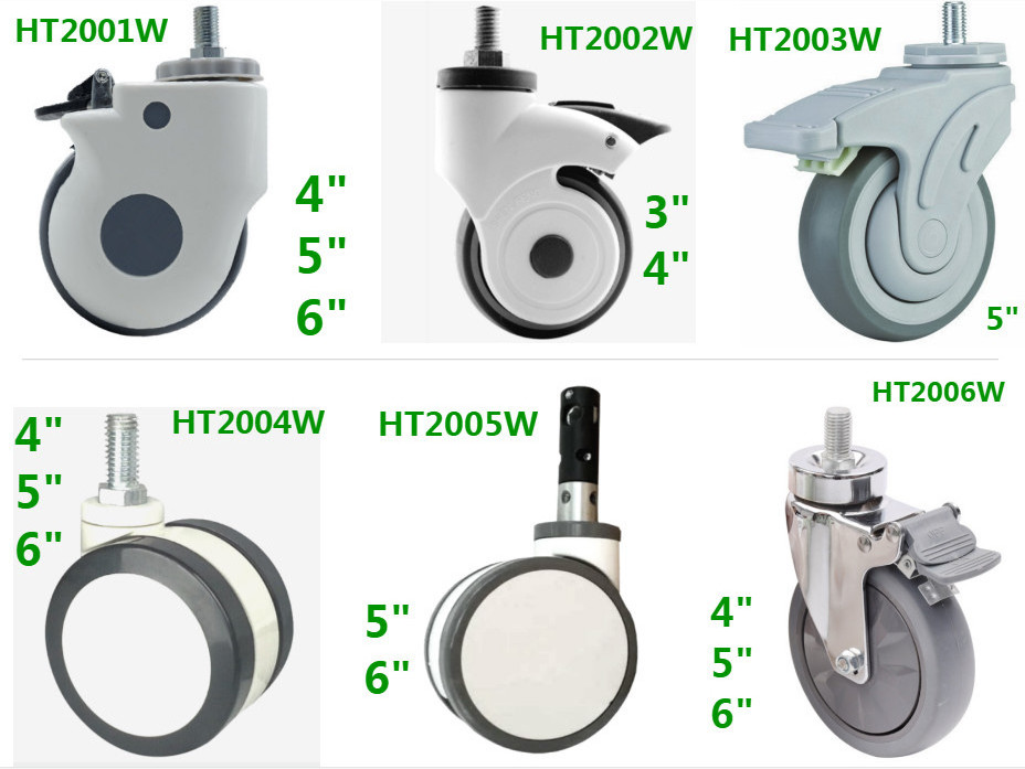 Medical Silent furniture casters hand cart caster industrial casters wheels wheel