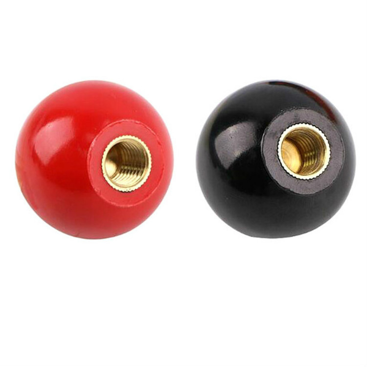 Red black brass black bakelite Ball Knob rotary knob