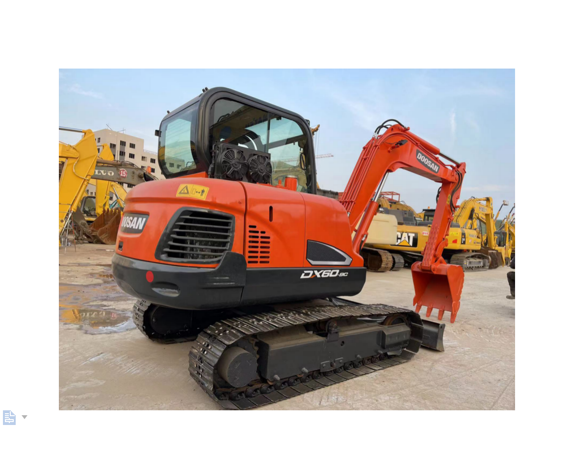 Excellent condition Doosan DX60 used mini excavators for sale in China