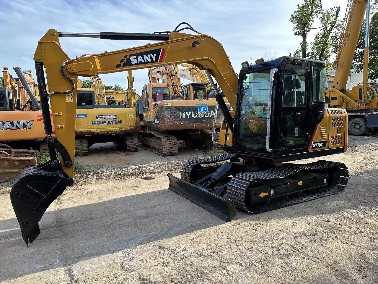 Used SANY SY75C excavator 7ton Used Second hand excavator SANY SY60C/75C/95C/135C/155C/215C Good condition