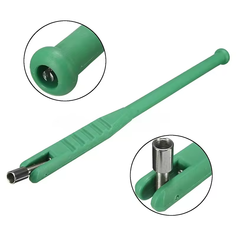 New Green Plastic Metal Car Motorcycle Bike Tire Repair Tool Tire Valve Stem Pull