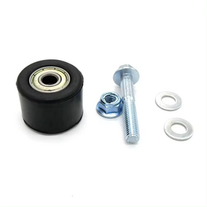 8mm Black Motorcycle Chain Roller Slider Tensioner Wheel Guide Plastic Metal Motorcycle Chain Guide