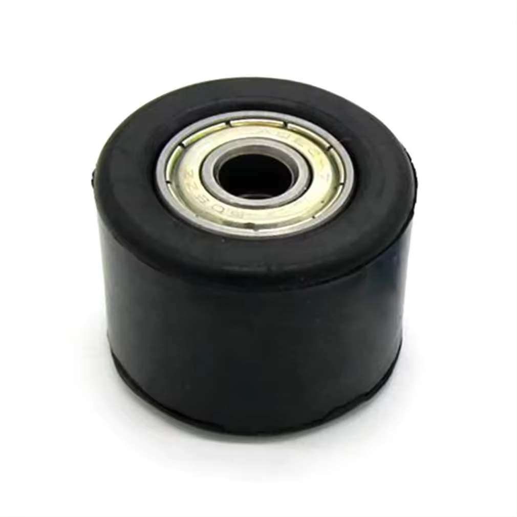 8mm Black Motorcycle Chain Roller Slider Tensioner Wheel Guide Plastic Metal Motorcycle Chain Guide