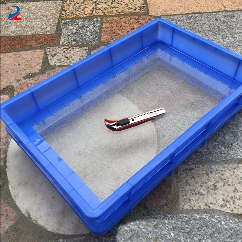 Factory Price Farm Daily Turnover Plastic Blue Color Meaworm Breeding Tray Rack Insect Trays