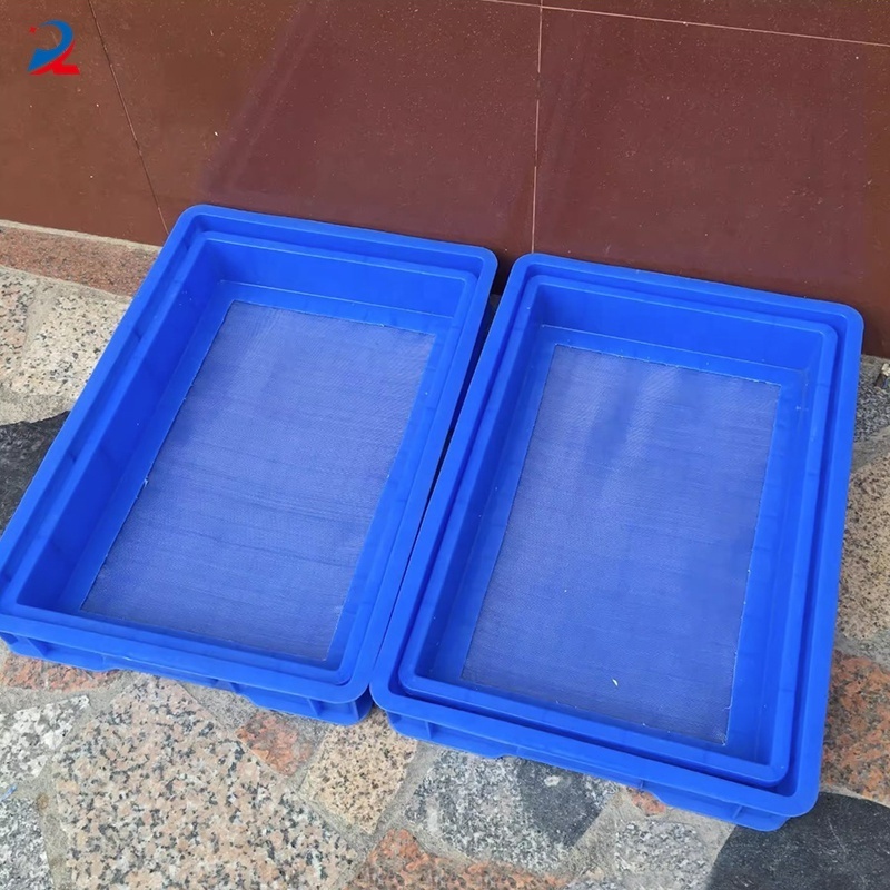 Factory Price Farm Daily Turnover Plastic Blue Color Meaworm Breeding Tray Rack Insect Trays