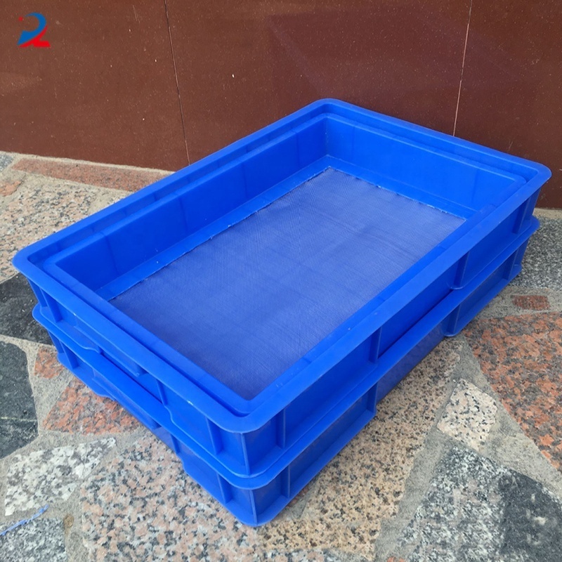 Factory Price Farm Daily Turnover Plastic Blue Color Meaworm Breeding Tray Rack Insect Trays