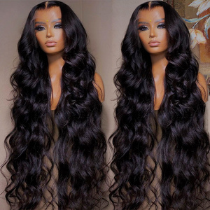 40 inch brazilian wigs human hair lace front virgin hair wigs raw hair glueless body wave hd lace front wigs