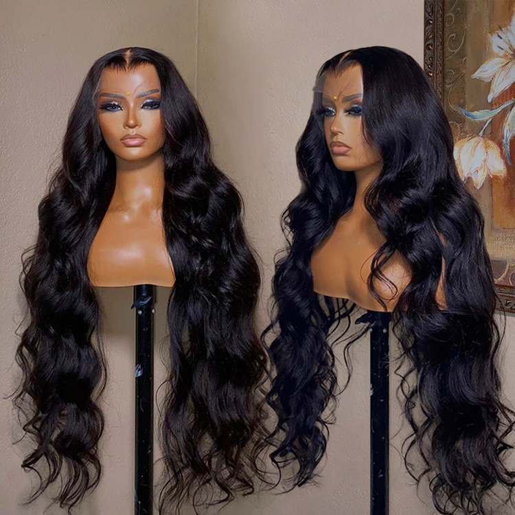 40 inch brazilian wigs human hair lace front virgin hair wigs raw hair glueless body wave hd lace front wigs