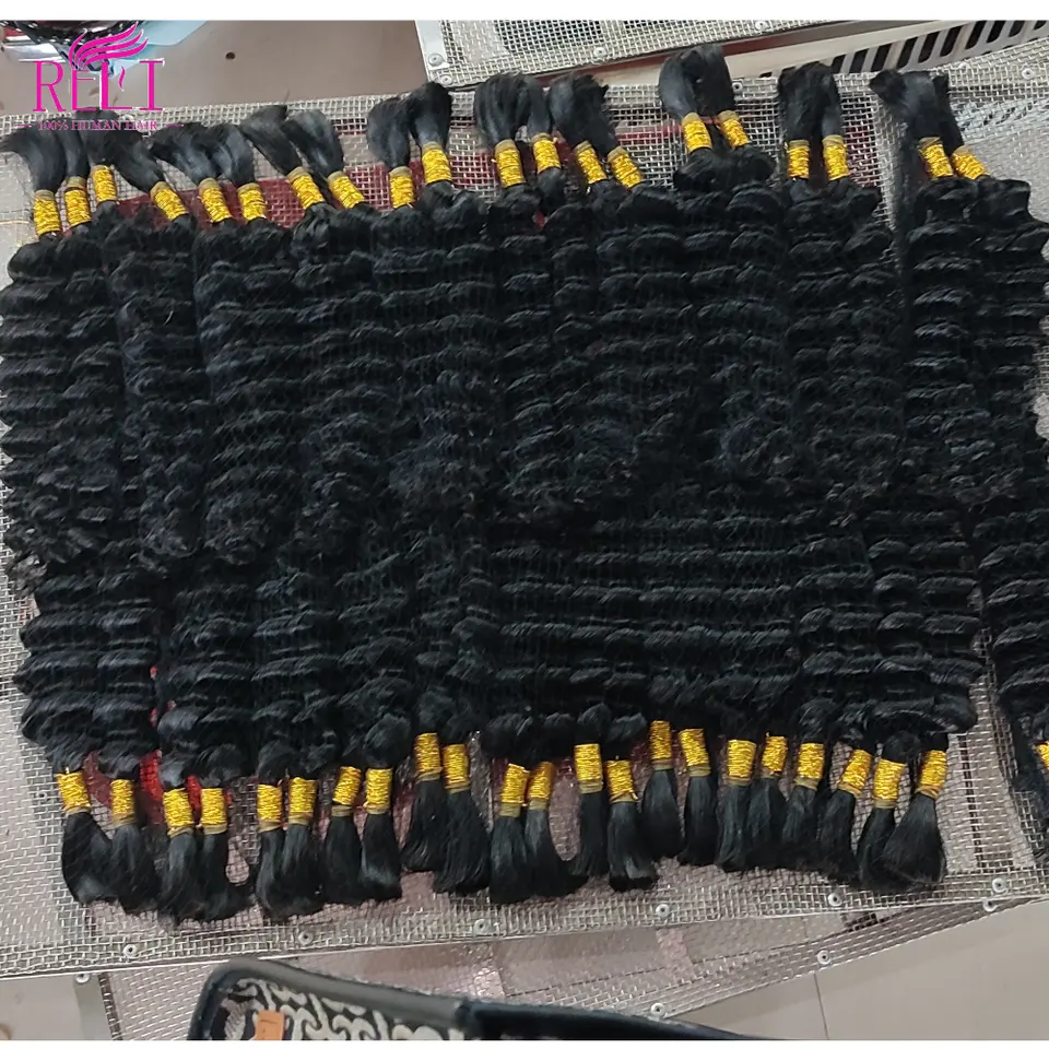 no shedding no tangle bulk hair 100% cuticle aligned one donor Vietnamese raw deep wave hair bulk wholesale vendors