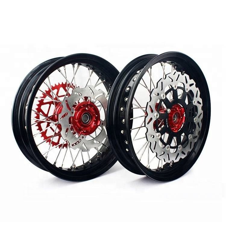 High Quality Motorcycle Rims Anodized Motorcycle Supermoto Wheels Set For KTM EXC 350 450 500