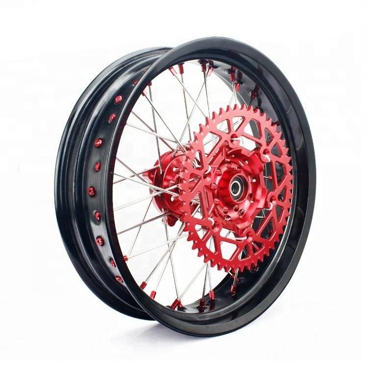 High Quality Motorcycle Rims Anodized Motorcycle Supermoto Wheels Set For KTM EXC 350 450 500