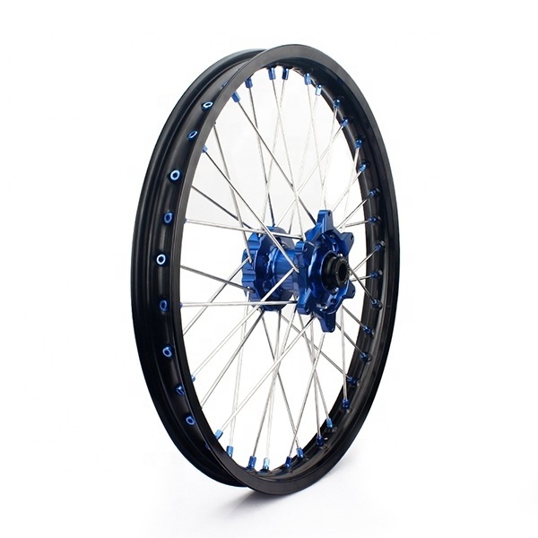 Aftermarket forged aluminum alloy rim motorcycle wheel set for Dirt Bike