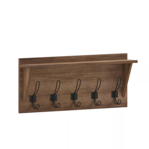 Wooden Modern Coat Hooks Wall Mounted Coat Rack for The Entrance