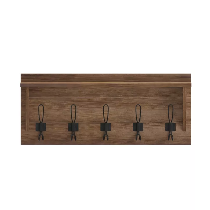 Wooden Modern Coat Hooks Wall Mounted Coat Rack for The Entrance