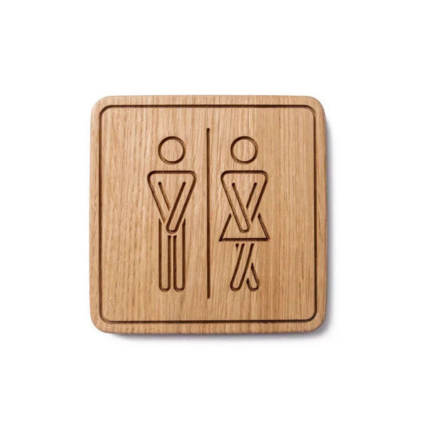 Wooden Wall Hanging Funny Bathroom Signs Toilet Door Sign Farmhouse Decoration