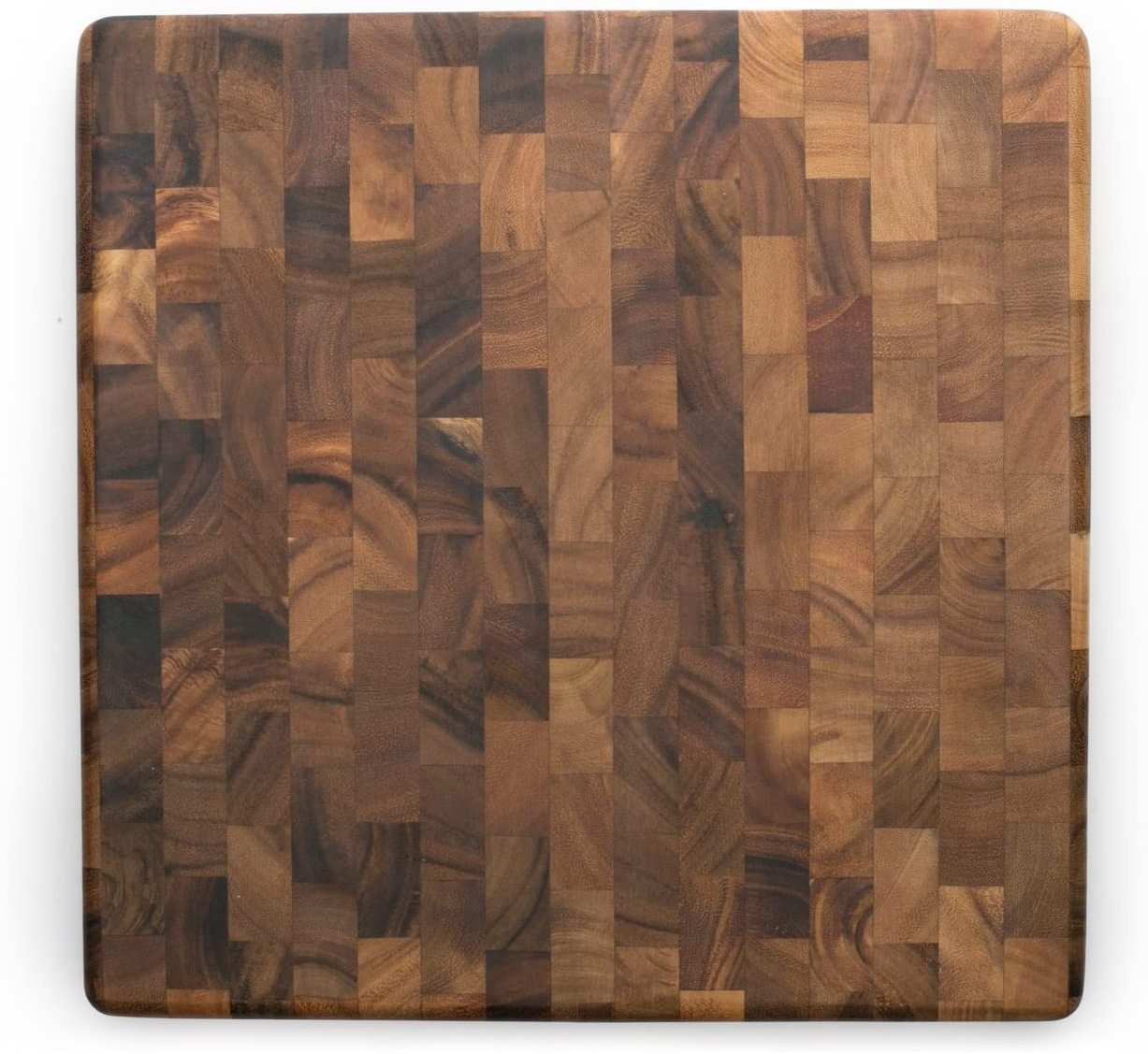 Acacia Teak wood Butcher block Cheese Board  Large End Grain Teak Wood Cutting Board Cured with Beeswax and Natural Oils