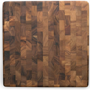 Acacia Teak wood Butcher block Cheese Board  Large End Grain Teak Wood Cutting Board Cured with Beeswax and Natural Oils