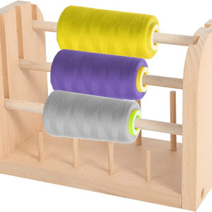 Yarn Holder Wool Yarn Spindles, 3 Spools + 8 Spools Wooden Thread Holder for Embroidery Quilting Sewing, Multifunctional Beech T