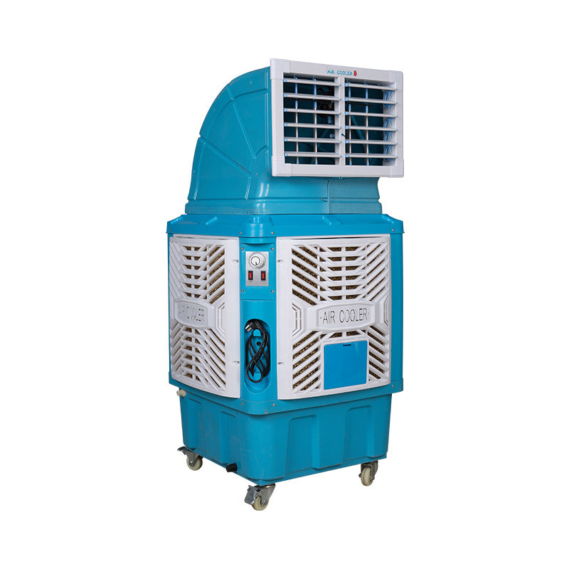 Floor standing outdoor and indoor large water tank capacity evaporative air industrial cooler AC/ DC air cooler fan