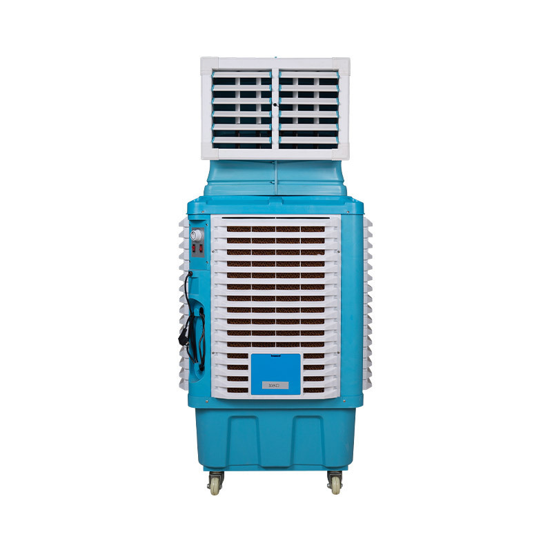 Floor standing outdoor and indoor large water tank capacity evaporative air industrial cooler AC/ DC air cooler fan