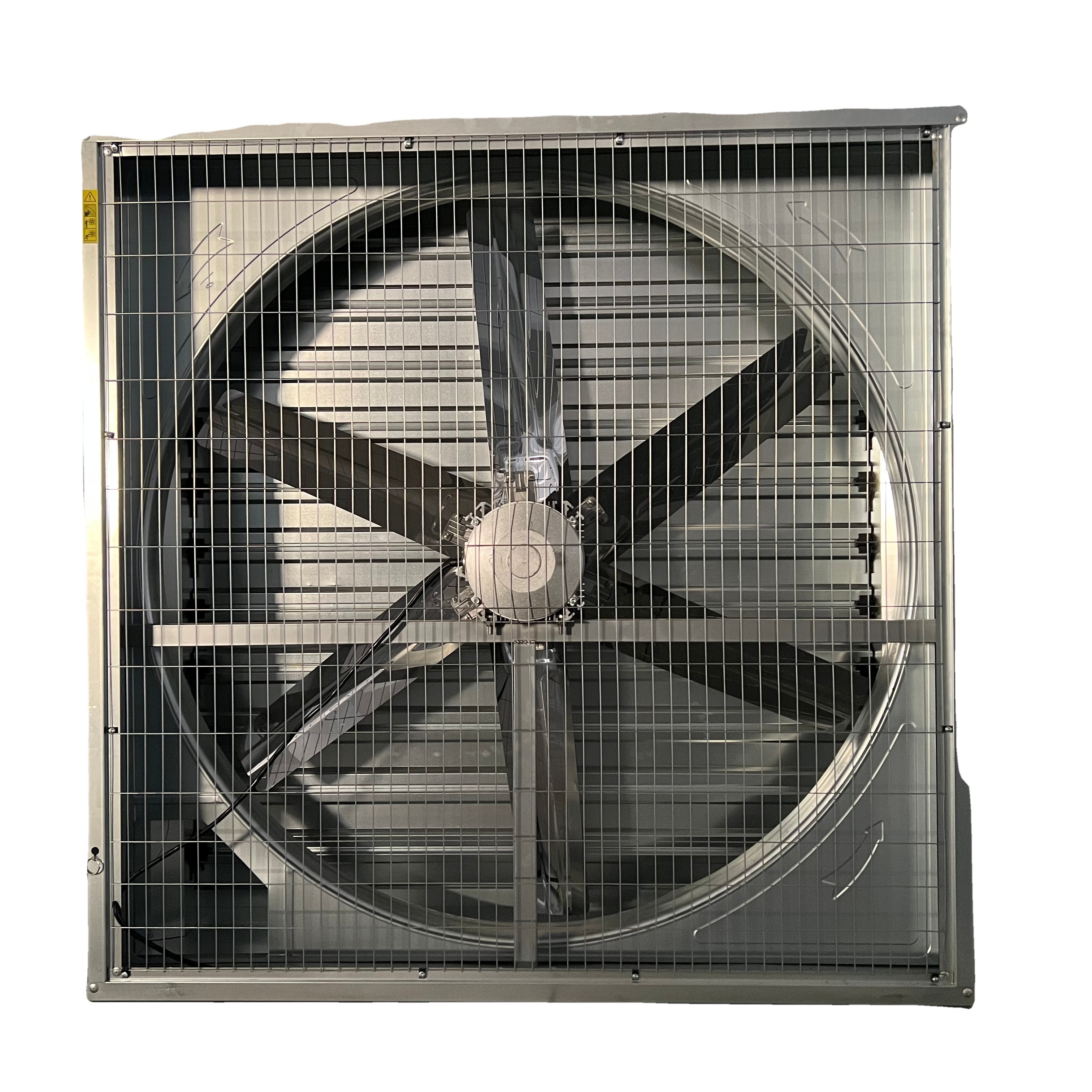 Mining Greenhouse Chicken Poultry Farm Exhaust Hood Air Cooling Fan Axial Flow Fan for Freezing Size 122*122 cm