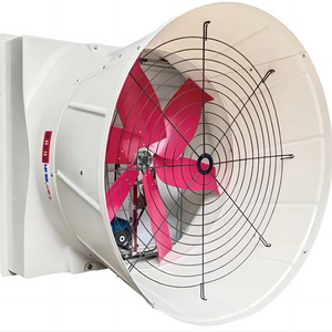 Large Air Volume Farm Poultry Industrial FRP Cone Fan Fiberglass Exhaust Fan with Shutter