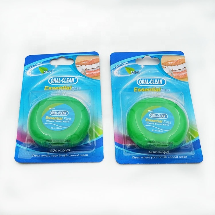 50m oral clean dental floss abrasive nylon expanding  floss 01