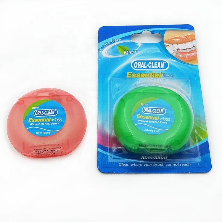 50m oral clean dental floss abrasive nylon expanding  floss 01