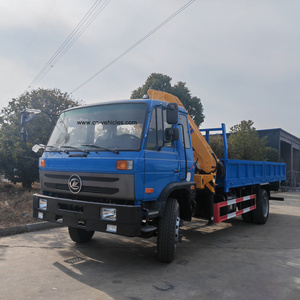 CLW Truck tipper truck knuckle SQZ132 crane truck 3.2tons to 28tons Folding xcmg telescopic boom crane for sale