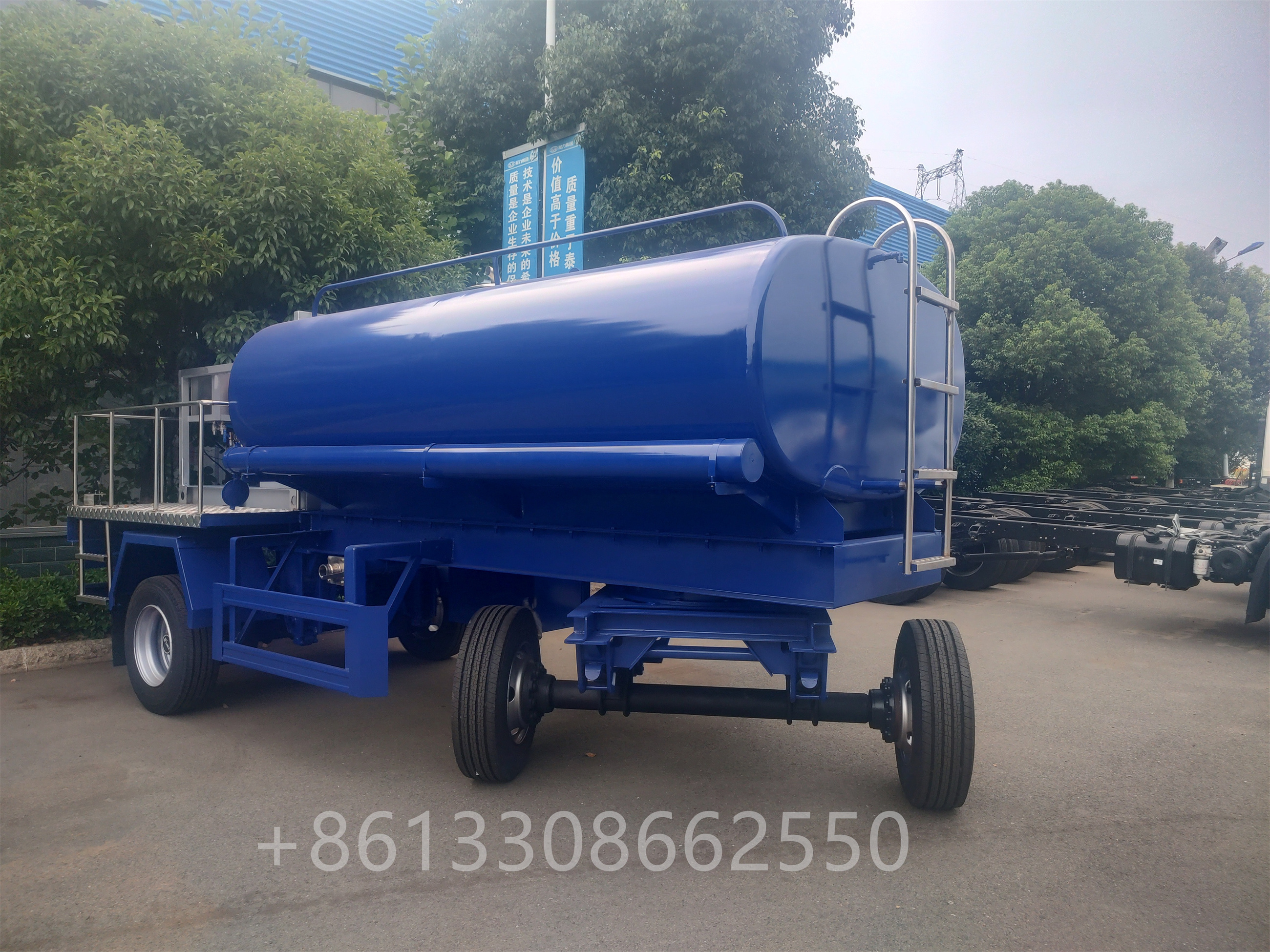 Customized 2 Axles  5000l    5  cbm Tractor Farm Water Tank Truck Trailers