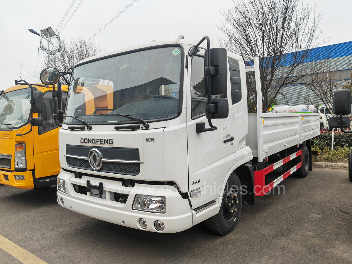 Dongfeng KR Lorry Truck Stake Flatbed Fence Truck 4X2 Diesel Mini Light Cargo Truck