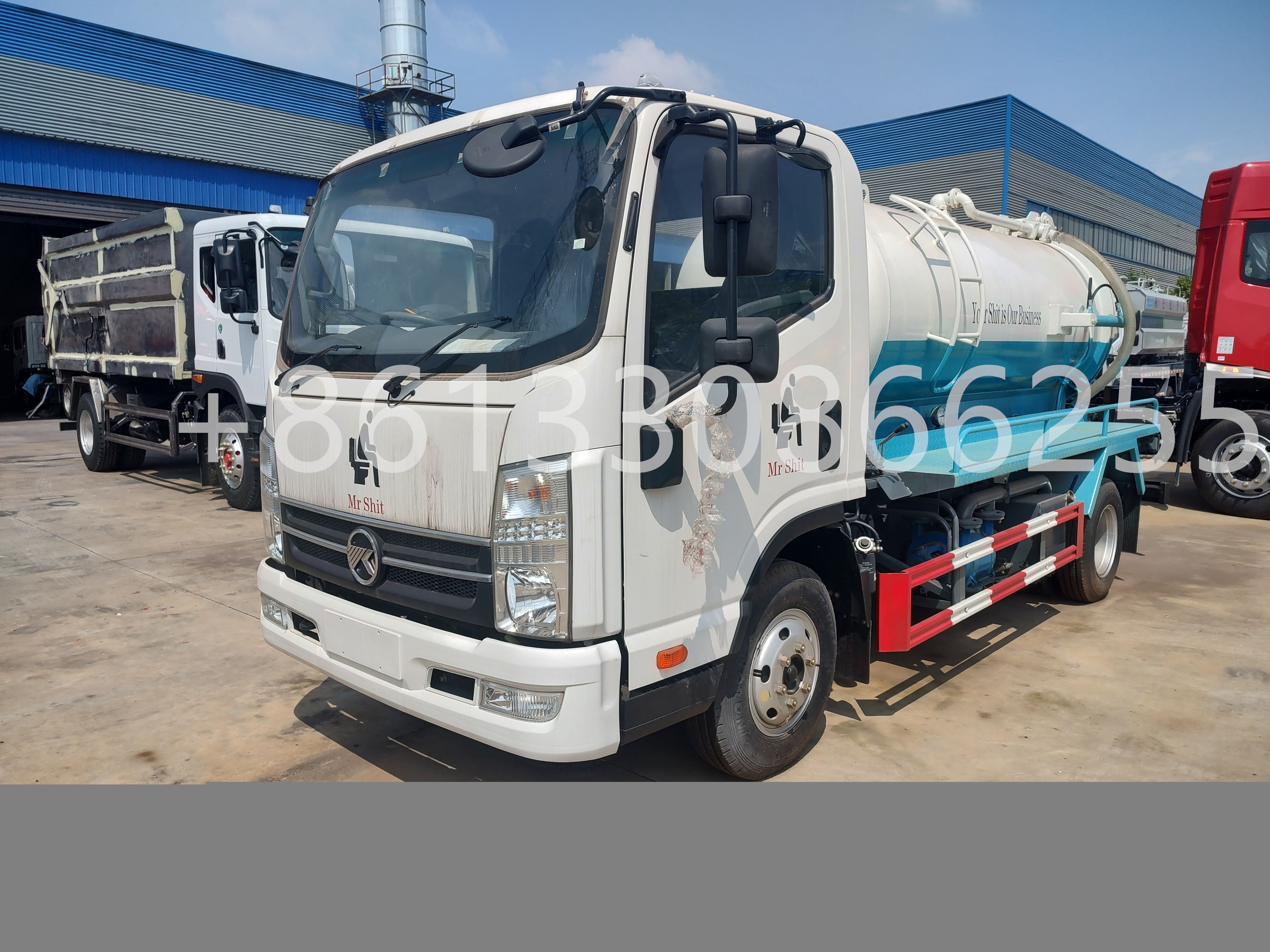 4000L Septic Tank Truck/ 5000 Liters Vacuum Sewage Suction Truck