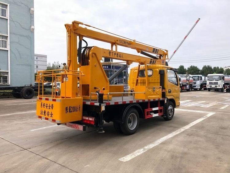 China DONGFENG 10m-18m aerial working platform bucket truck articulated boom trucks lift