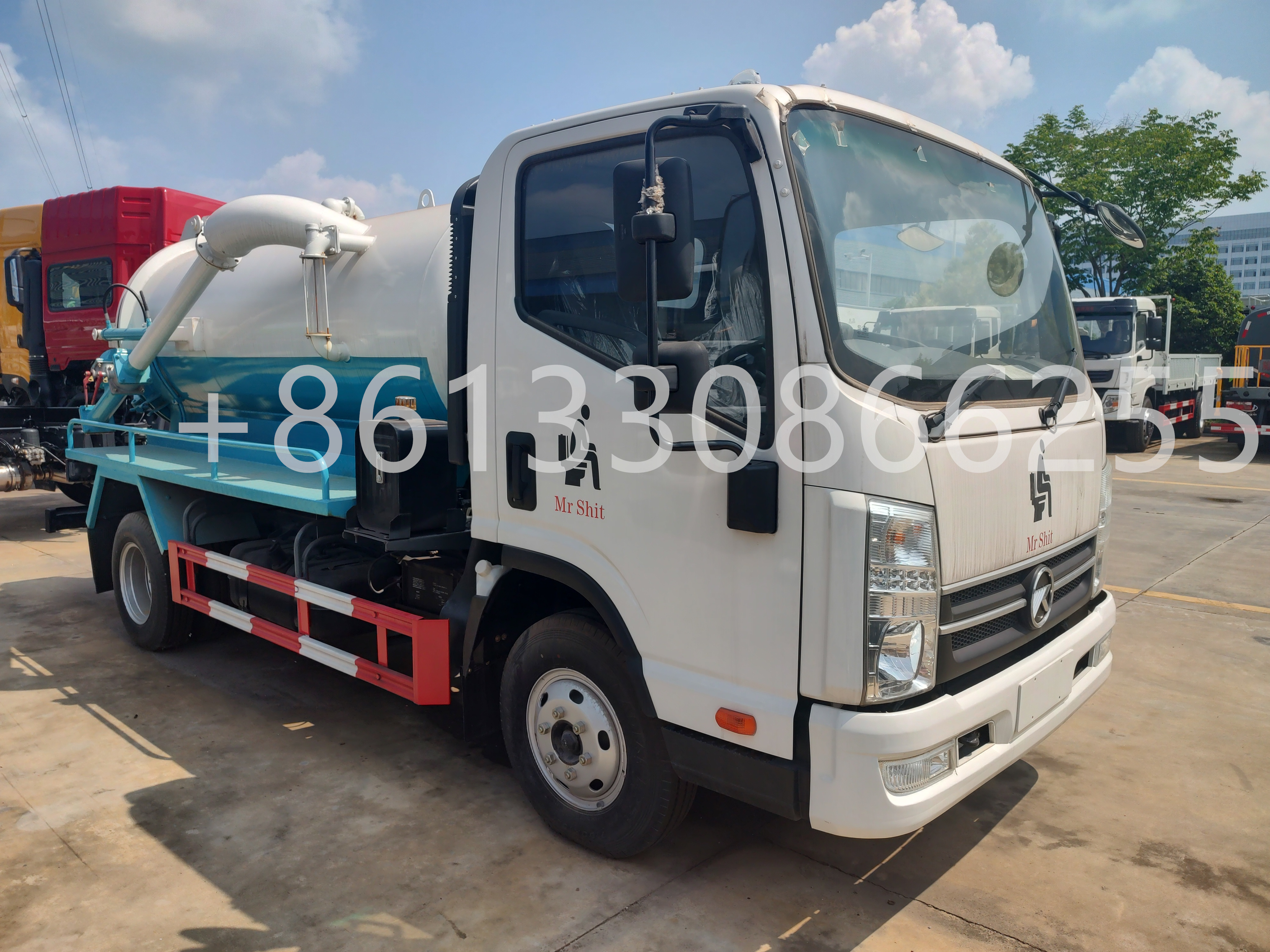 4000L Septic Tank Truck/ 5000 Liters Vacuum Sewage Suction Truck