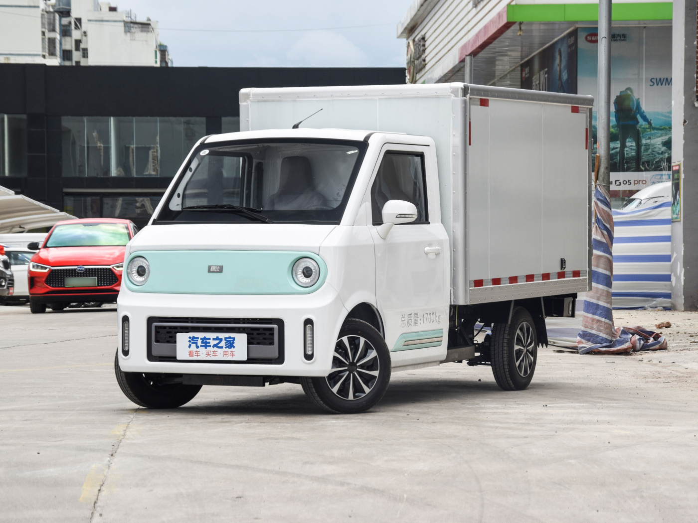 Mini electric pickup truck 4 rounds Electric van truck